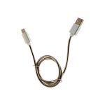 Кабель для Apple Cablexpert AM/Lightning, длина 0.5м, серебро CC-G-APUSB02S-0.5M (артикул 16206485) – фото 1