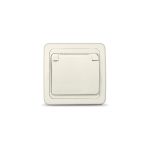 Розетка UNIVersal Валери с/з с крышкой, слоновая кость ivory Б-В0029 (артикул 16174626) – фото 1
