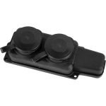 Штепсельная колодка Volsten Sb1-M2Z Black IP54 2 места черная с заземлением Модель РП 16-232 14435 (артикул 20226166) – фото 1