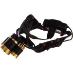 Аккумуляторный налобный фонарь Ultraflash E1333 3,7В, золото/черный 13903 (артикул 15954424) – фото 1