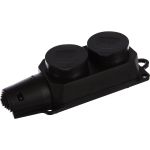 Розетка Smartbuy двухместная с защитными крышками каучуковая 230В, 2P+PE, 16A, IP44 SBE-16-2-00-R (артикул 16052396) – фото 1