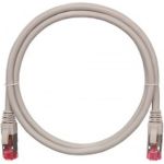 Коммутационный шнур NIKOMAX S/FTP 4 пары, серый, 1м NMC-PC4SA55B-010-C-GY (артикул 15893301) – фото 1