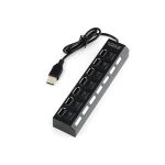 Концентратор Gembird USB 2.0, 7 портов, питание, блистер UHB-U2P7-02 (артикул 16134565) – фото 1