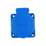 Приборная розетка Schuko TP Electric синего цвета 16A, 240В, IP44 3101-310-0900 (артикул 20711625) – фото 1