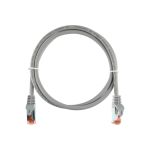 Шнур NIKOMAX S/FTP, 4 пары, категория 6a, 7х0, 135 мм, светло-серый, 3м NMC-PC4SA55B-ES-030-C-GY (артикул 16393208) – фото 1