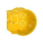 Установочная коробка IEK С3 d68x45мм для твердых стен, сборная, оконечная, оптовая упаковка UKT10-068-045-000-K1-N-UO (артикул 16528514) – фото 1