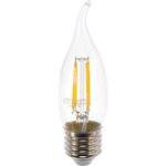 Светодиодная лампа IN HOME LED-СВЕЧА НА ВЕТРУ-deco 5Вт 230В Е27 4000К 450Лм прозрачная 4690612007656 (артикул 15835213) – фото 1