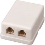 Телефонная розетка Rexant 2 6P-4C (15шт) 03-0002 (артикул 15906759) – фото 1