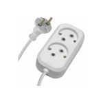 Удлинитель STEKKER 2 гнезда б/з 2x0,75, 1,8 м , серия Home HM01-20-02 ,Ух-10 39201 (артикул 16279245) – фото 1
