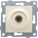 Антенная розетка GUSI ELECTRIC Ugra одинарной, СУ, бежевый С11А1-003 (артикул 16032600) – фото 1
