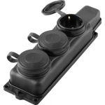 Переносная штепсельная розетка STEKKER трёхместная, 230В 16А IP44 RST16-23-44 РП 16-334 32739 (артикул 16005035) – фото 1
