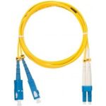 Переходной волоконно-оптический шнур NIKOMAX желтый, 1м NMF-PC2S2C2-SCU-LCU-001 (артикул 15893342) – фото 1