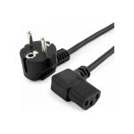 Кабель питания Cablexpert 1.8м Schuko-C13 VDE 10А черный угловой, разъем с заземлением PC-186A-VDE (артикул 19561680) – фото 1