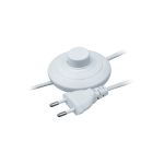 Шнур Navigator, NPS-FS01-170-2x0.5-WH, 1.7м, с выключателем, белый 61600 (артикул 16288613) – фото 1