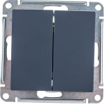 2-клавишный выключатель Schneider Electric ATLASDESIGN 10АХ, ГРИФЕЛЬ ATN000751 (артикул 16314371) – фото 1