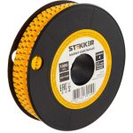 Кабель-маркер STEKKER 4 для провода сеч.2,5мм, желтый, CBMR25-4 39101 (артикул 16240127) – фото 1