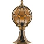 Садово-парковый светильник FERON PL3804 60W 230V E27 220х220х460 мм черное золото, на постамент ОТК 11365 (артикул 15749064) – фото 1