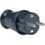Массивная вилка Aling-conel MEDIUM с заземляющим контактом 16A 250В, черный 305.13 137006 (артикул 20018716) – фото 1