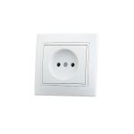 Розетка LEZARD MIRA б/ з керамика белый с белой вставкой 701-0202-121 (артикул 16027948) – фото 1