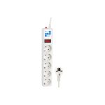 Фильтр-удлинитель B 1.9м 5роз. белый Power Cube SPG-B-6-WHITE (артикул 15548648) – фото 1