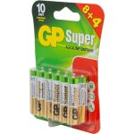 Алкалиновые батарейки GP Super Alkaline 24А ААA - 12 шт. 24A8/4-2CR12 (артикул 16036048) – фото 1
