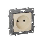 Розетка Legrand ETIKA 2К шторки, слоновая кость 672334 (артикул 16015092) – фото 1