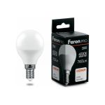 Светодиодная лампа FERON PRO LB-1409 Шарик E14 9W 4000K OSRAM LED 38078 (артикул 16233743) – фото 1