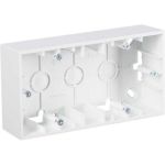 Коробка для наружного монтажа Simon на 2 поста, белый 10 1590752-030 (артикул 15423812) – фото 1