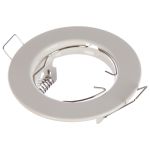 Встраиваемый светильник Ecola Light MR16 DL90 GU5.3 плоский Белый 30x80 /кd74/ FW1611EFY (артикул 16223608) – фото 1