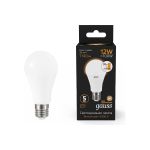 Лампа Gauss A60 12W 1140lm 3000K Е27 шаговое диммирование LED 1/10/50 102502112-S (артикул 18088789) – фото 1