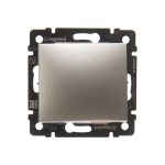 Механизм выключателя Legrand 1-клавишный СП Valena 10 А IP31 алюминий Leg 770101 (артикул 16120093) – фото 1