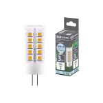 Светодиодная лампа TDM G4-3 Вт-AC/DC 12 В-4000 К, SMD, 16x43 мм SQ0340-0094 (артикул 18156163) – фото 1