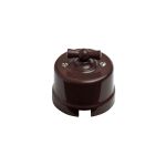 Проходной выключатель Electraline на одно положение коричневый В1-201-22 (артикул 15976811) – фото 1