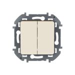 Двухклавишный выключатель Legrand - INSPIRIA - 10 AX - 250 В - слоновая кость 673621 (артикул 20953479) – фото 1