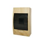 Распределительный навесной щит EKF ЩРН-П- 4 светлое дерево IP41 PROxima SQpb40-n-4-light (артикул 16058966) – фото 1