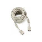 Кабель VGA Premium Cablexpert, 15M/15M, 20м, двойная экранировка, ферритовые кольца, пакет CC-PPVGA-20M (артикул 16205290) – фото 1