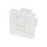 Вставка 45x45 аналог Mosaic для 1 модуля формата Keystone Jack со шторкой Hyperline SIP2-1K-M45-45 35207 (артикул 15550817) – фото 1