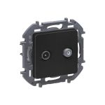 Двухкабельная розетка TV/SAT Legrand - INSPIRIA - антрацит 673883 (артикул 20964759) – фото 1