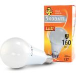 Светодиодная лампа ECOWATT A60 230В 18W 3000K E27 теплый белый свет груша 4606400206132 (артикул 15695319) – фото 1