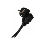 Компьютерный кабель AOpen/Qust розетка 220V угловая Евровилка VDE 3G*0,5mm2 3,0m Aopen ACE021-3M (артикул 16199482) – фото 1