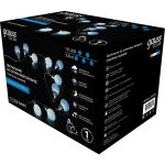 Садовая гирлянда на солнечной батарее Gauss Solar, 10 LED ламп, большие шары, белый свет GS033 (артикул 19502430) – фото 1