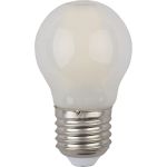 Филаментная лампа ЭРА F-LED P45-9w-840-E27 frost, шар, матовая, 9 Вт, нейтральная, E27, 10/100/3600 Б0047030 (артикул 16452270) – фото 1