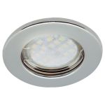 Встраиваемый светильник Ecola Light MR16 DL90 GU5.3 плоский Хром 30x80 /кd74/ FC1611EFY (артикул 16223606) – фото 1