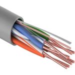 Кабель REXANT UTP 4PR 24AWG, CU , CAT5e, 100 МГц, PVC, серый, бухта 25 м 01-0043-25 (артикул 16197230) – фото 1