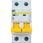 Автоматический выключатель IEK ВА47-29 2Р 10А 4,5кА х-ка В MVA20-2-010-B (артикул 16303725) – фото 1