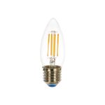 Светодиодная лампа Uniel. Форма свеча Серия Sky LED-C35-9W/3000K/E27/CL PLS02WH UL-00005162 (артикул 15951192) – фото 1