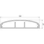 Кабельный канал 100х21 KOPOS ELEGANT LE 100_HD (артикул 16374256) – фото 1