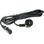 Кабель питания компьютера Hyperline PWC-IEC13-SHM-3.0-BK Schuko+C13 3x1.0, 10A, угловая вилка 34928 (артикул 16522434) – фото 1