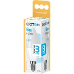 Лампа светодиодная ФОТОН LED B35 6W E14 3000K 22808 (артикул 15941050) – фото 1