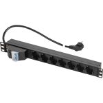 Блок электрических розеток TLK 19, металлический корпус TLК-RSC07-MD-04-BK (артикул 15900220) – фото 1